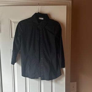 New York & Company Black Collared Shirt